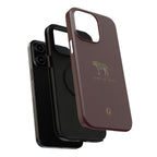 Burgundy 'Peace of Mind' Panther Phone Case