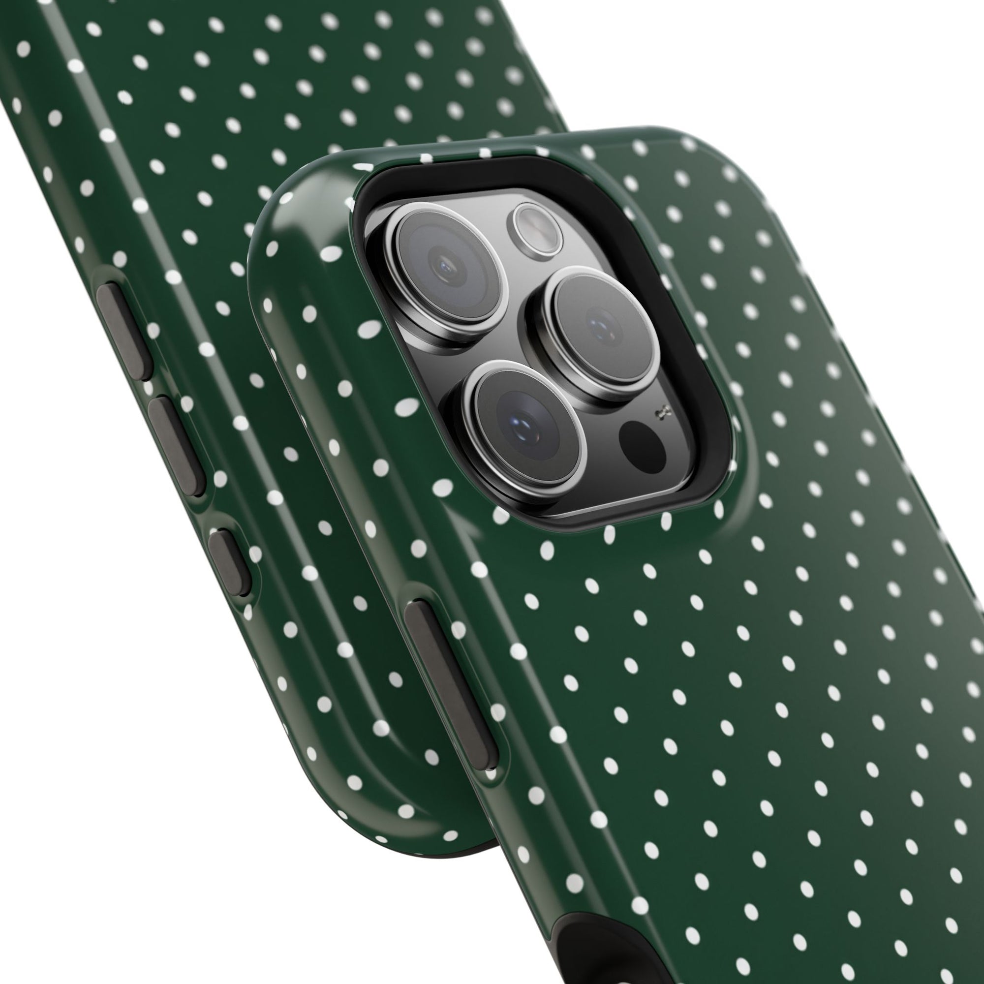 Emerald Green Polka Dots Phone Case