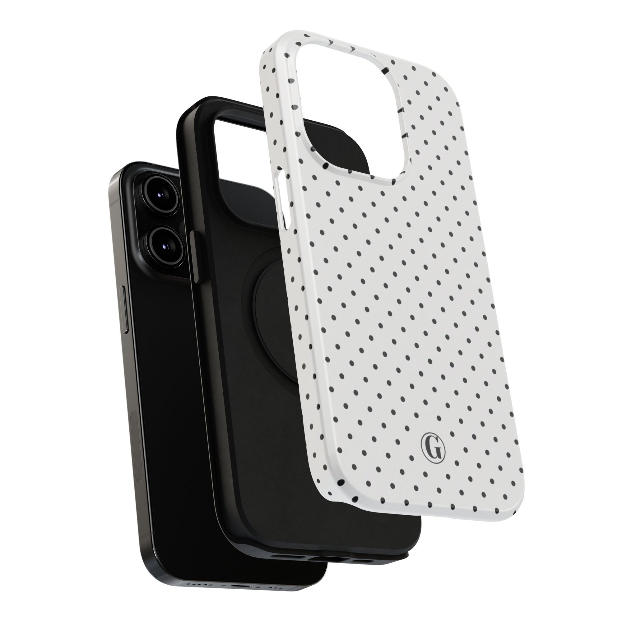 White Polka Dots Phone Case