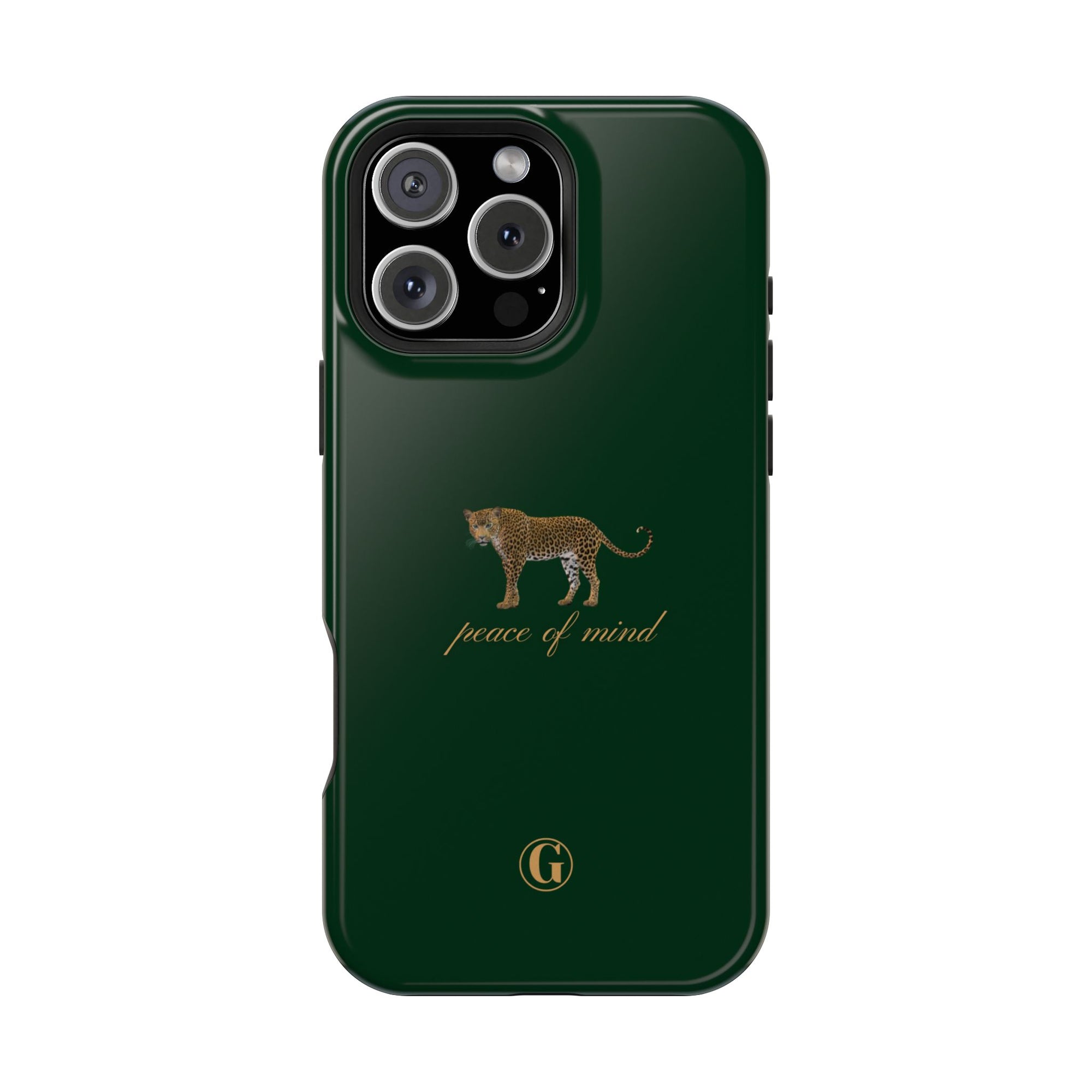 Emerald Green 'Peace of Mind' Panther Phone Case
