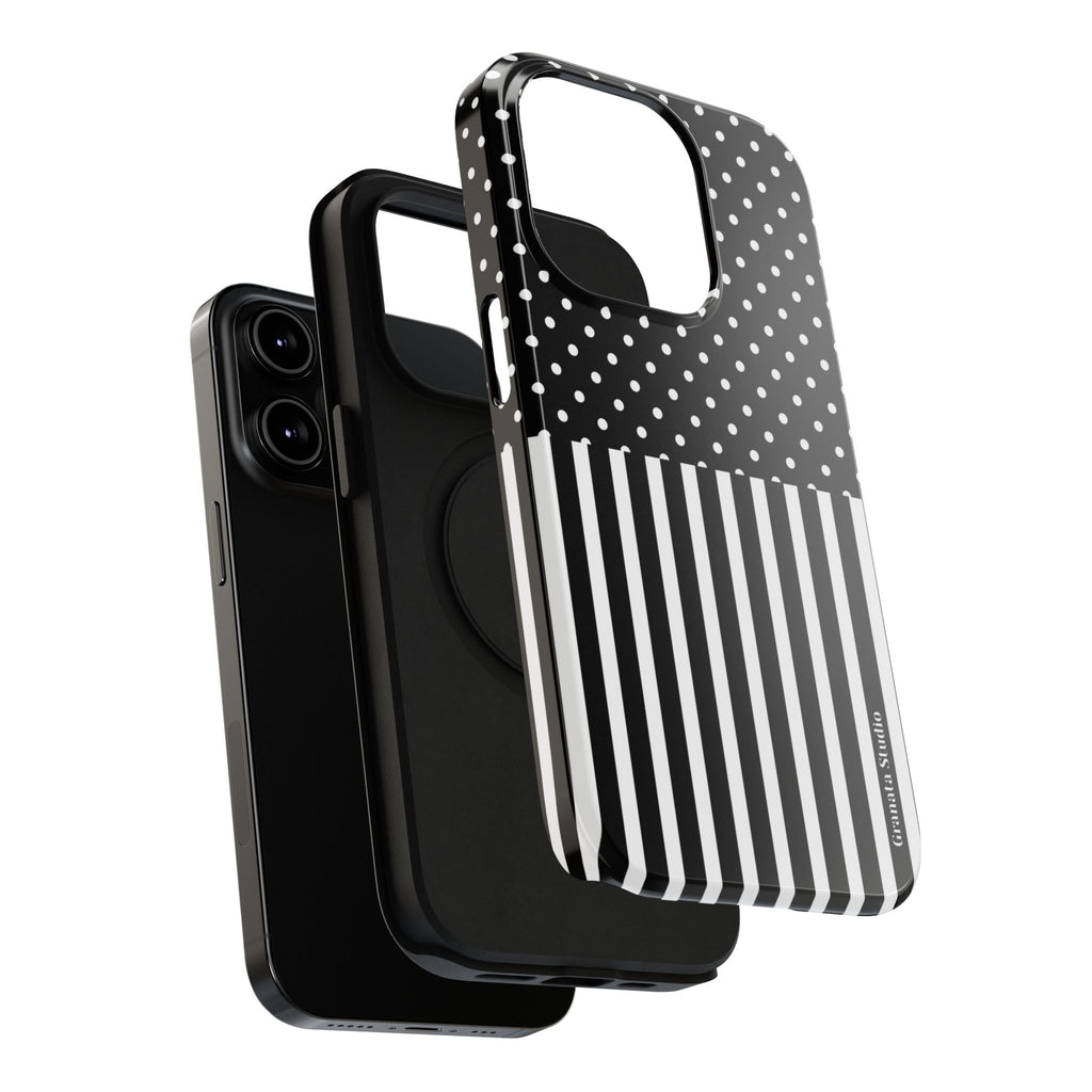 B&W Polka Dots x Stripes Phone Case