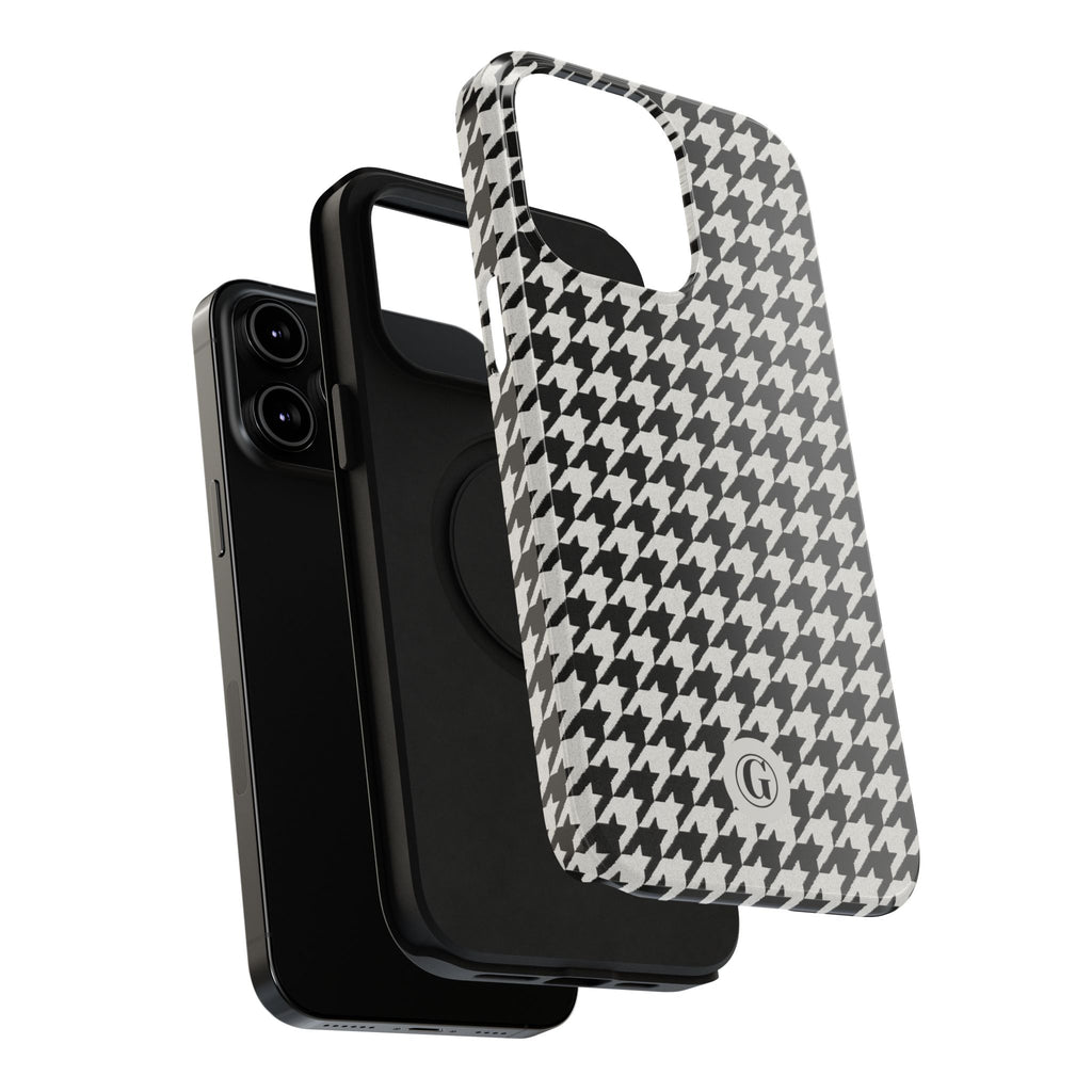 Houndstooth Print Phone Case