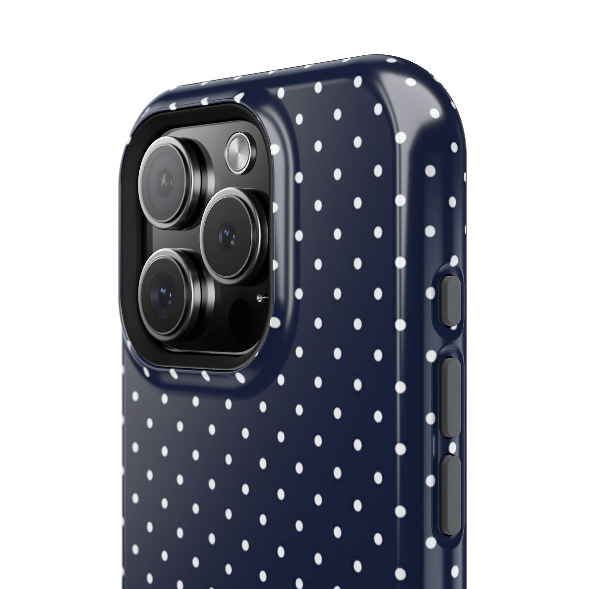 Navy Blue Polka Dots Phone Case