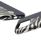 Zebra Print x Navy Blue Phone Case
