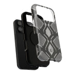 Grey Snakeskin Print Phone Case