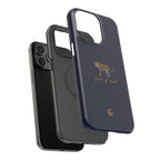 Navy Blue 'Peace of Mind' Panther Phone Case