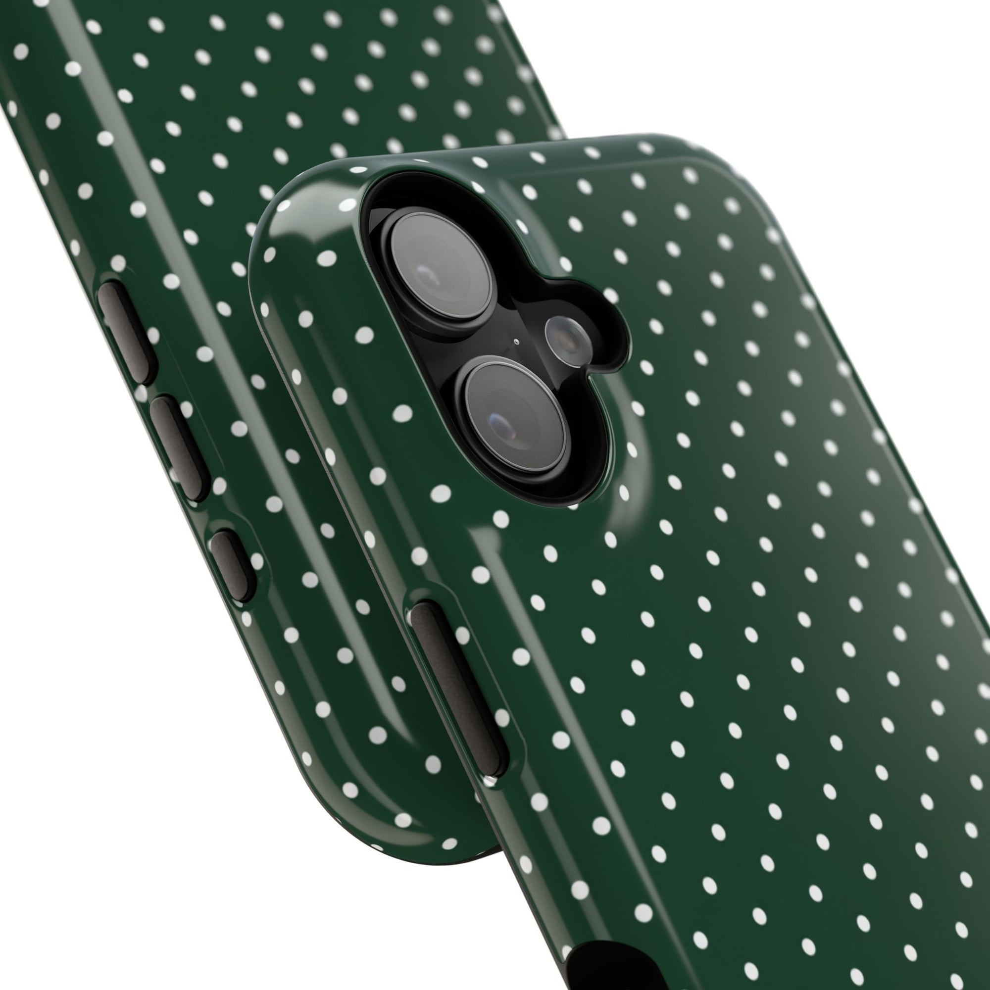 Emerald Green Polka Dots Phone Case