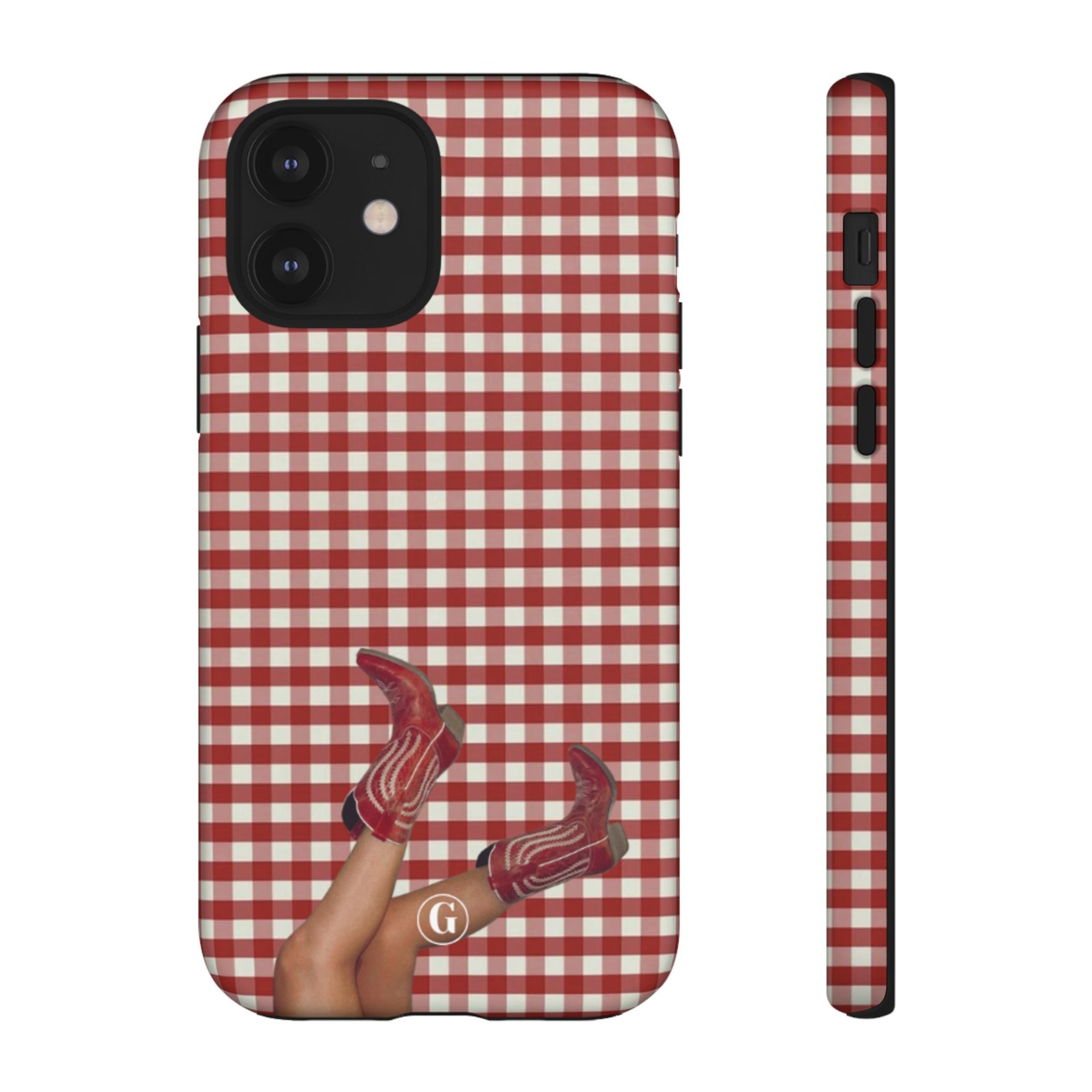 Dark Red Cowboy Boots Phone Case