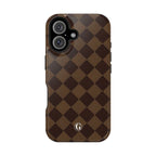 Brown Checkmate Phone Case