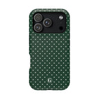 Emerald Green Polka Dots Phone Case