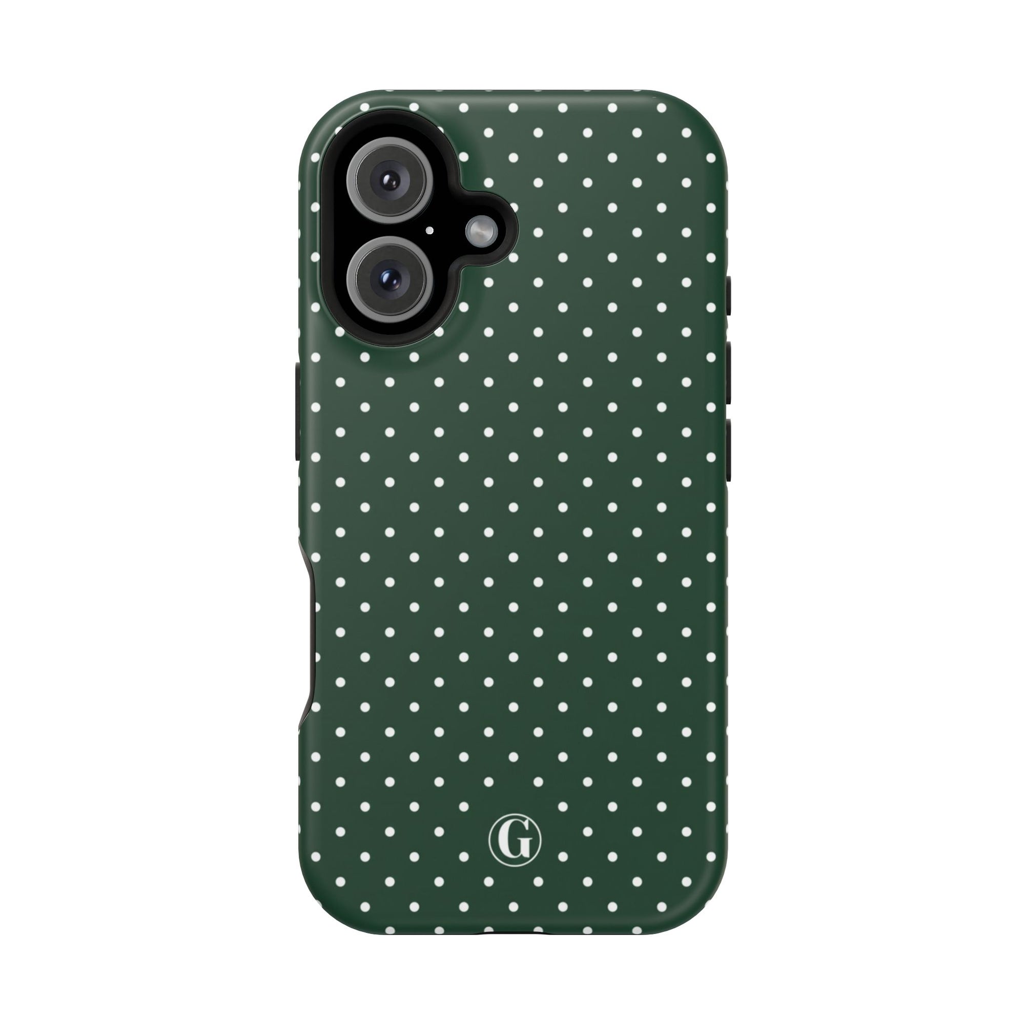 Emerald Green Polka Dots Phone Case