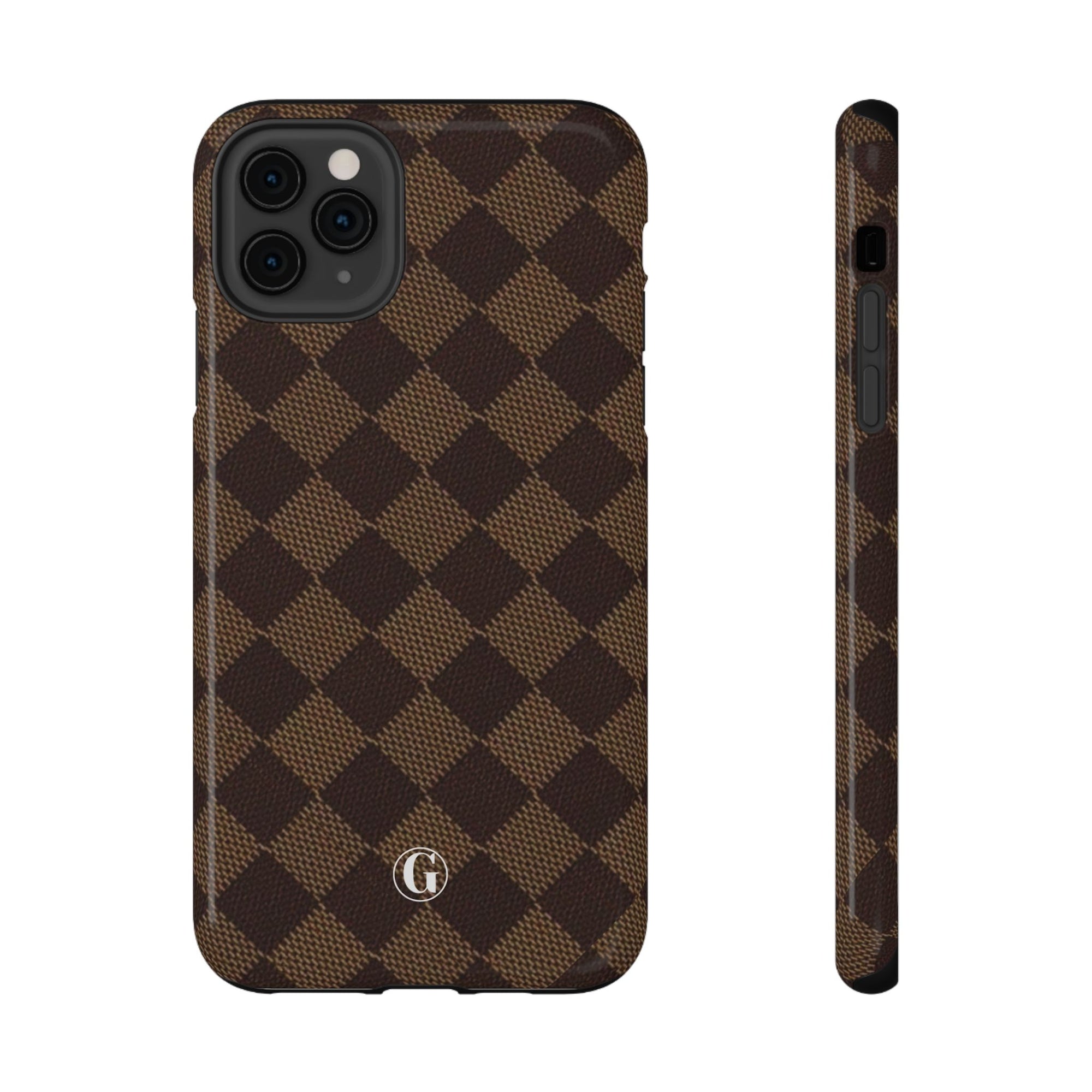 Brown Checkmate Phone Case