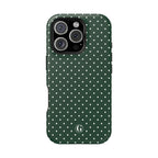 Emerald Green Polka Dots Phone Case