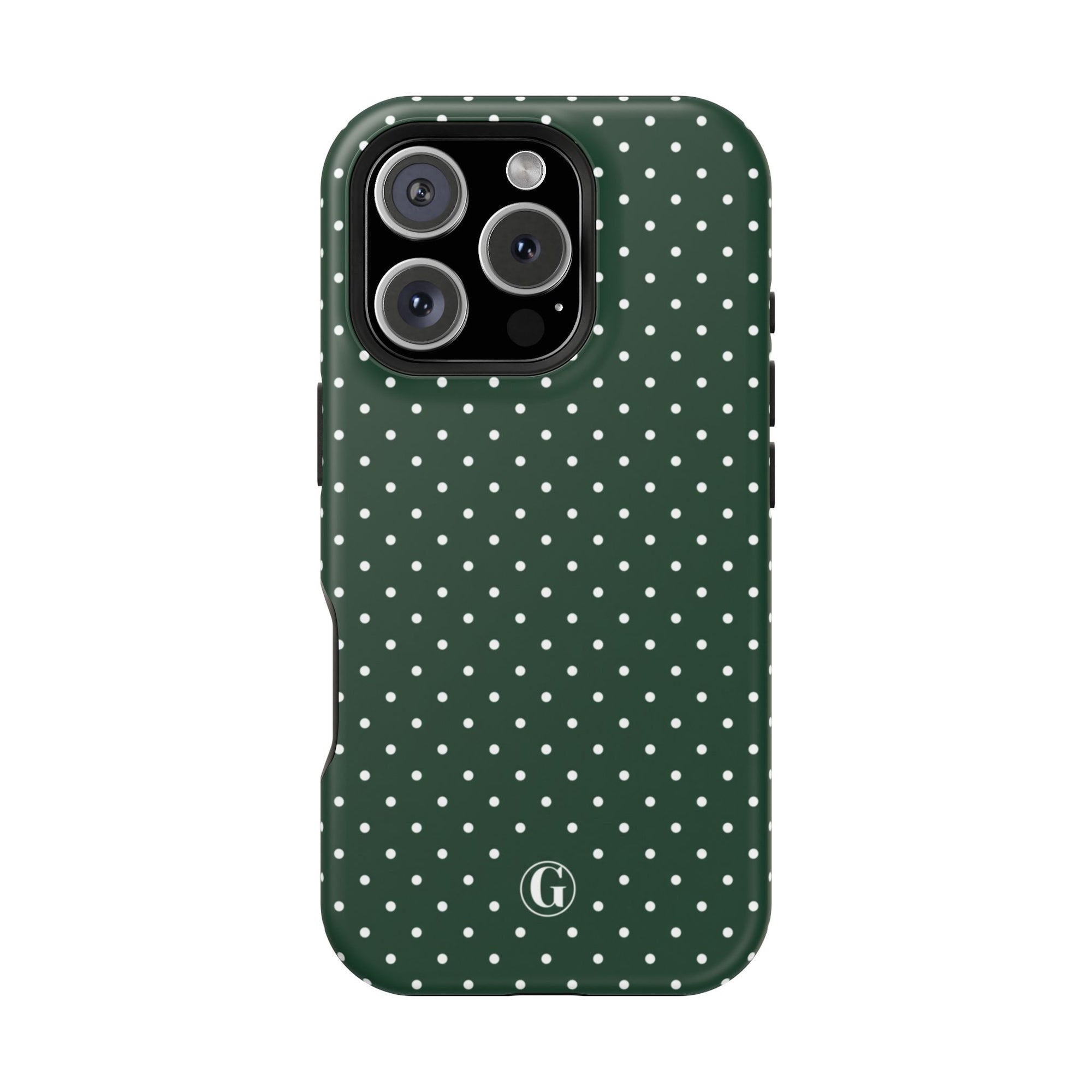 Emerald Green Polka Dots Phone Case