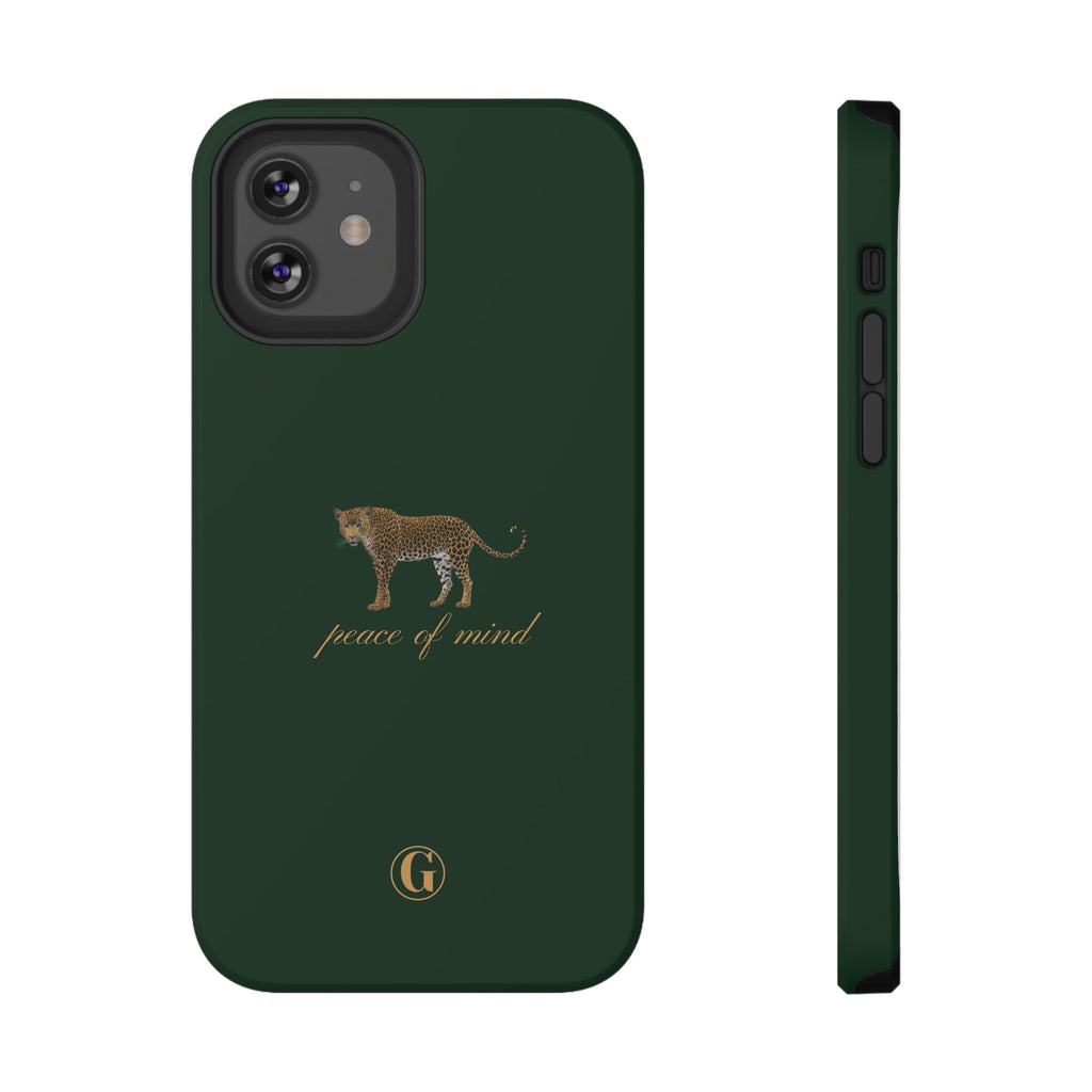 Emerald Green 'Peace of Mind' Panther Phone Case