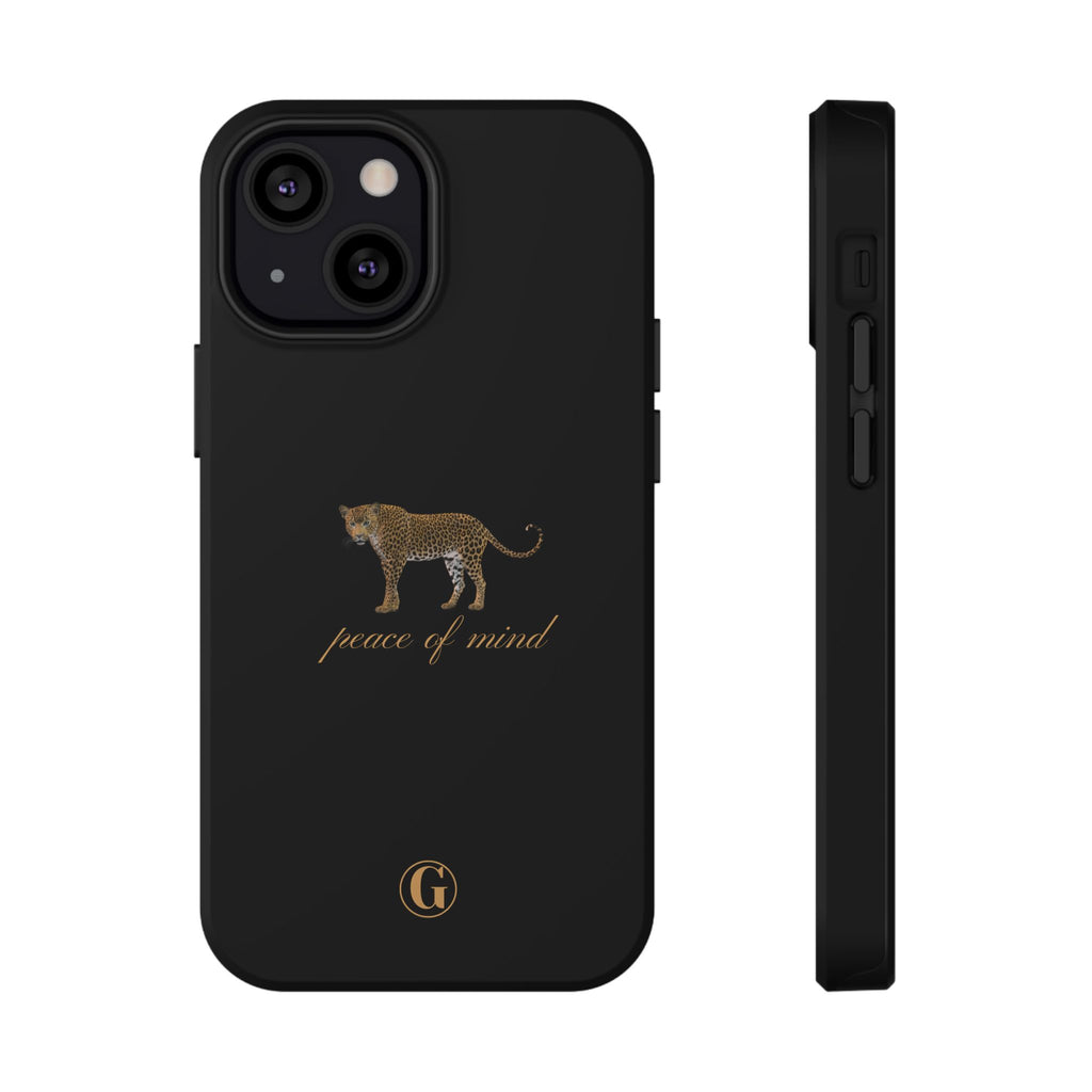 Black 'Peace of Mind' Panther Phone Case