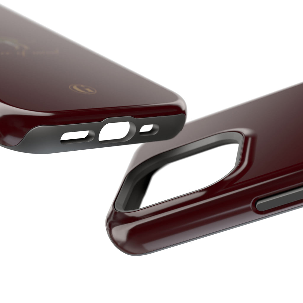 Burgundy 'Peace of Mind' Panther Phone Case