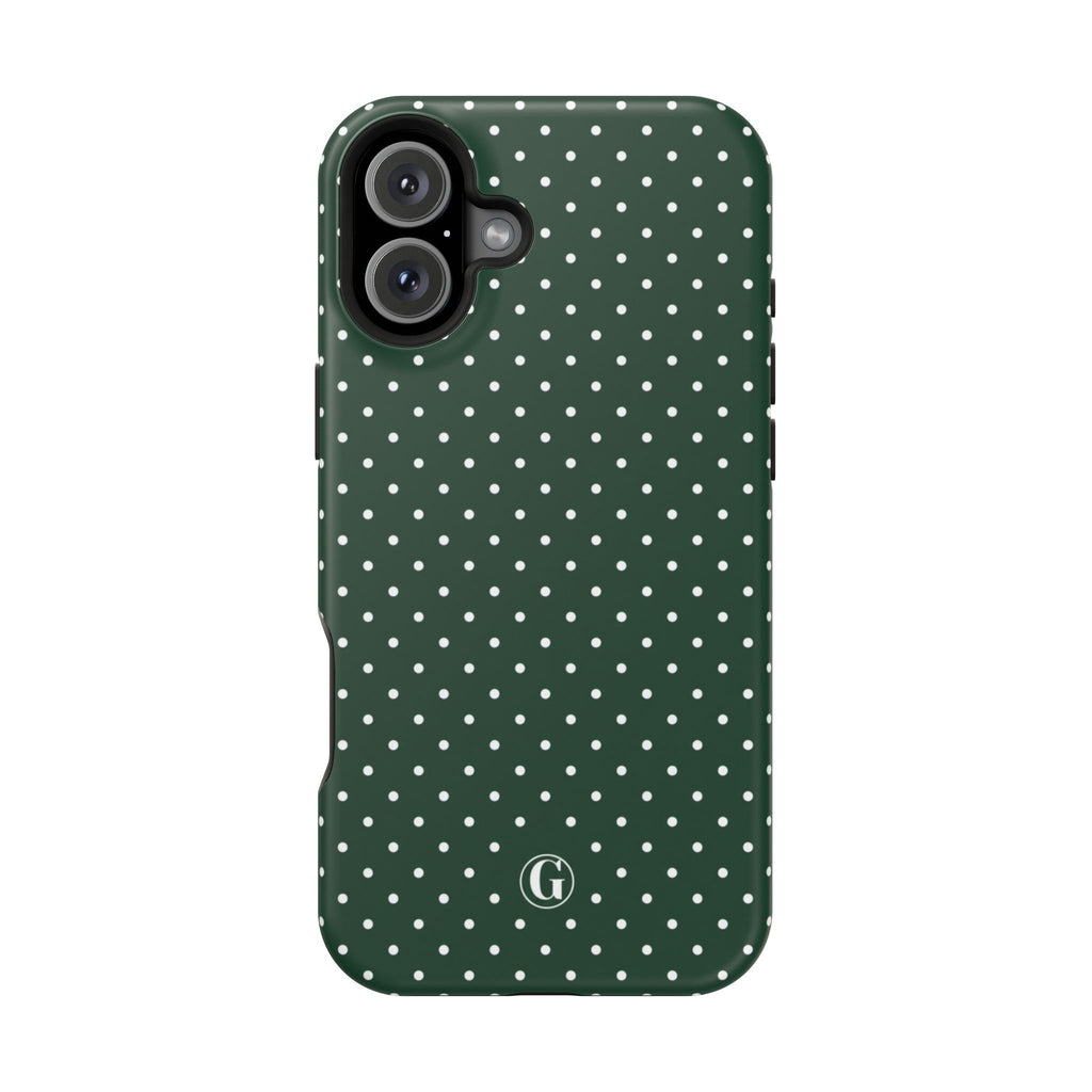 Emerald Green Polka Dots Phone Case