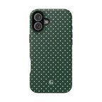 Emerald Green Polka Dots Phone Case