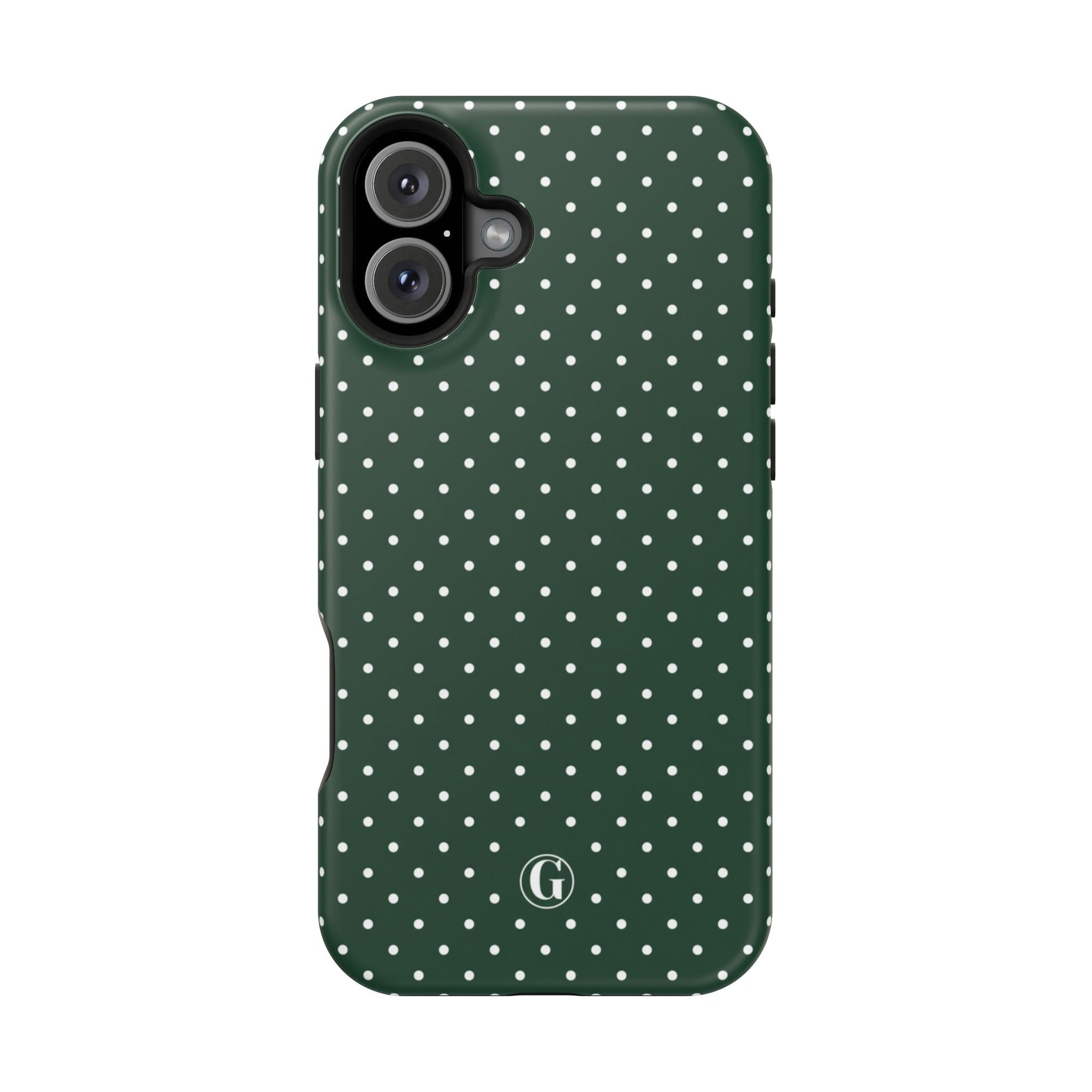 Emerald Green Polka Dots Phone Case