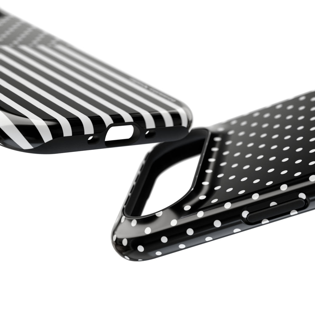 B&W Polka Dots x Stripes Phone Case
