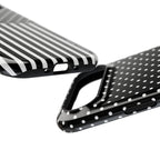 B&W Polka Dots x Stripes Phone Case