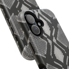 Grey Snakeskin Print Phone Case