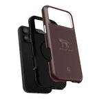 Burgundy 'Peace of Mind' Panther Phone Case