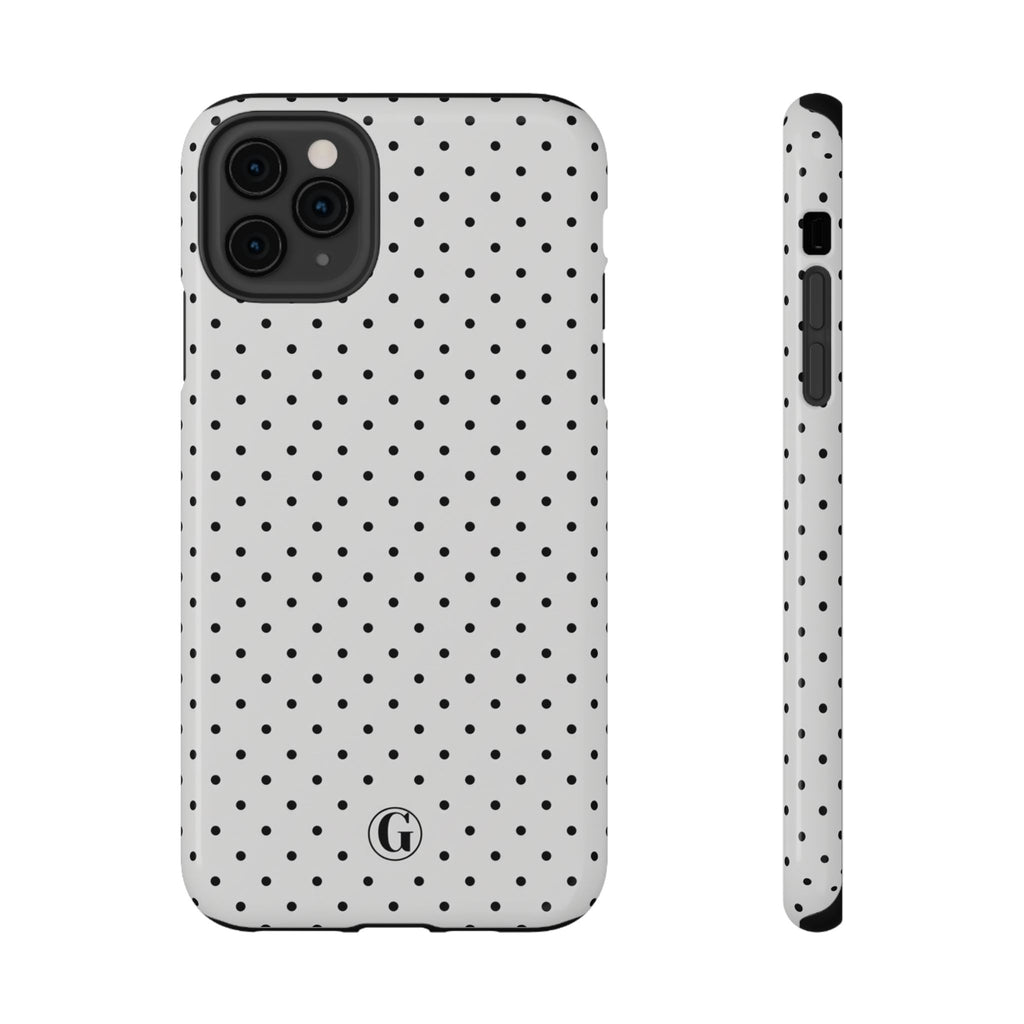 White Polka Dots Phone Case