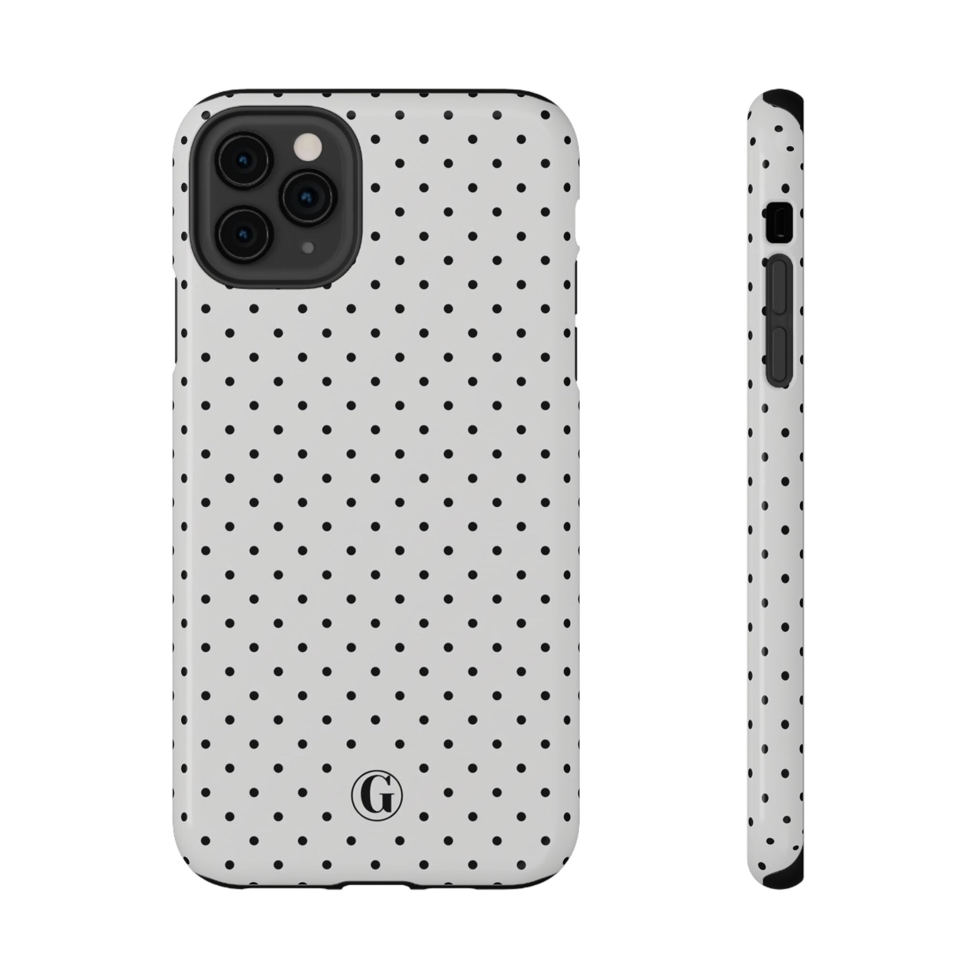 White Polka Dots Phone Case