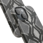 Grey Snakeskin Print Phone Case
