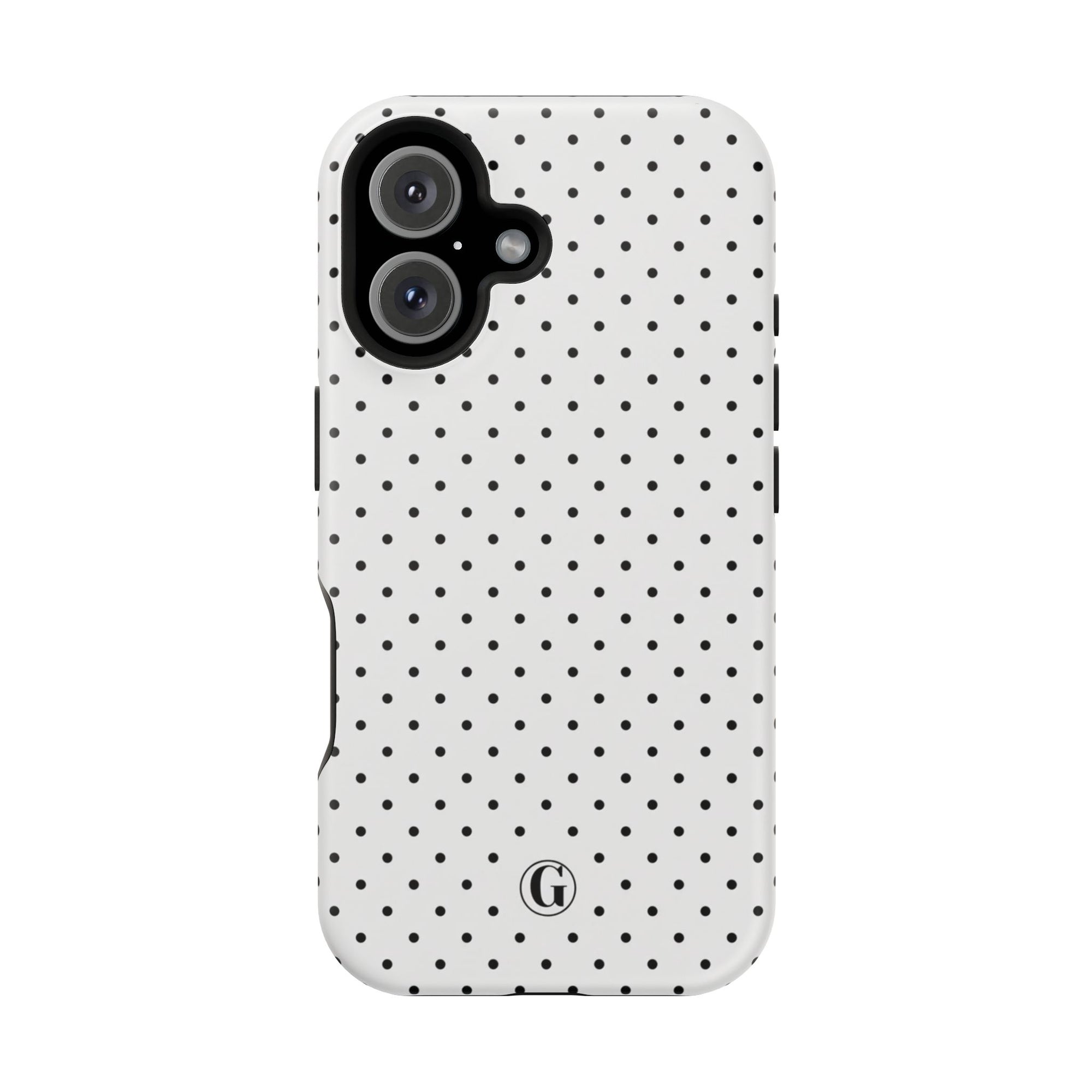 White Polka Dots Phone Case