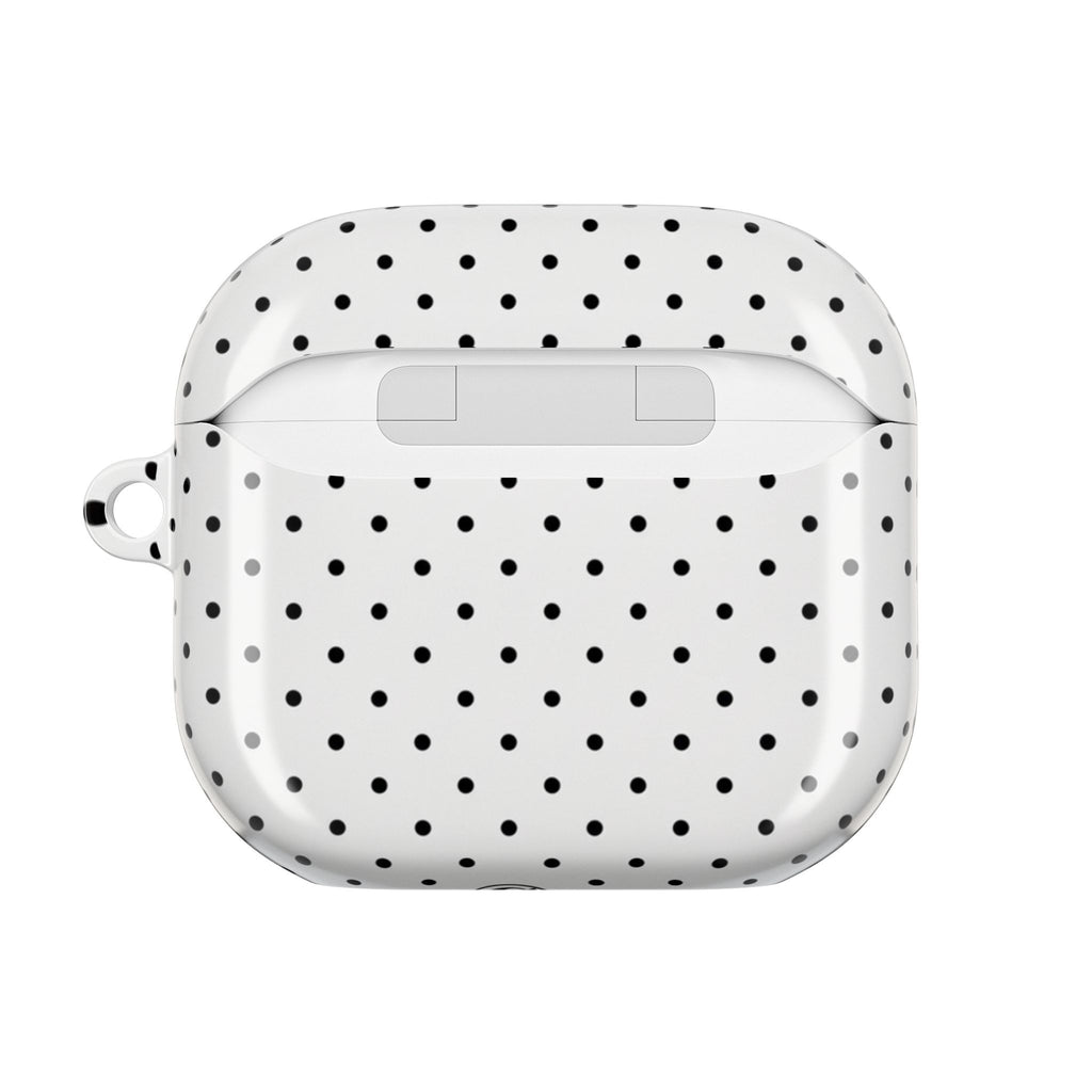 White Polka Dot AirPod Case