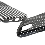B&W Polka Dots x Stripes Phone Case
