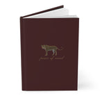 Hardcover Journal — 'Peace of Mind' Cheetah Burgundy