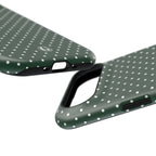 Emerald Green Polka Dots Phone Case