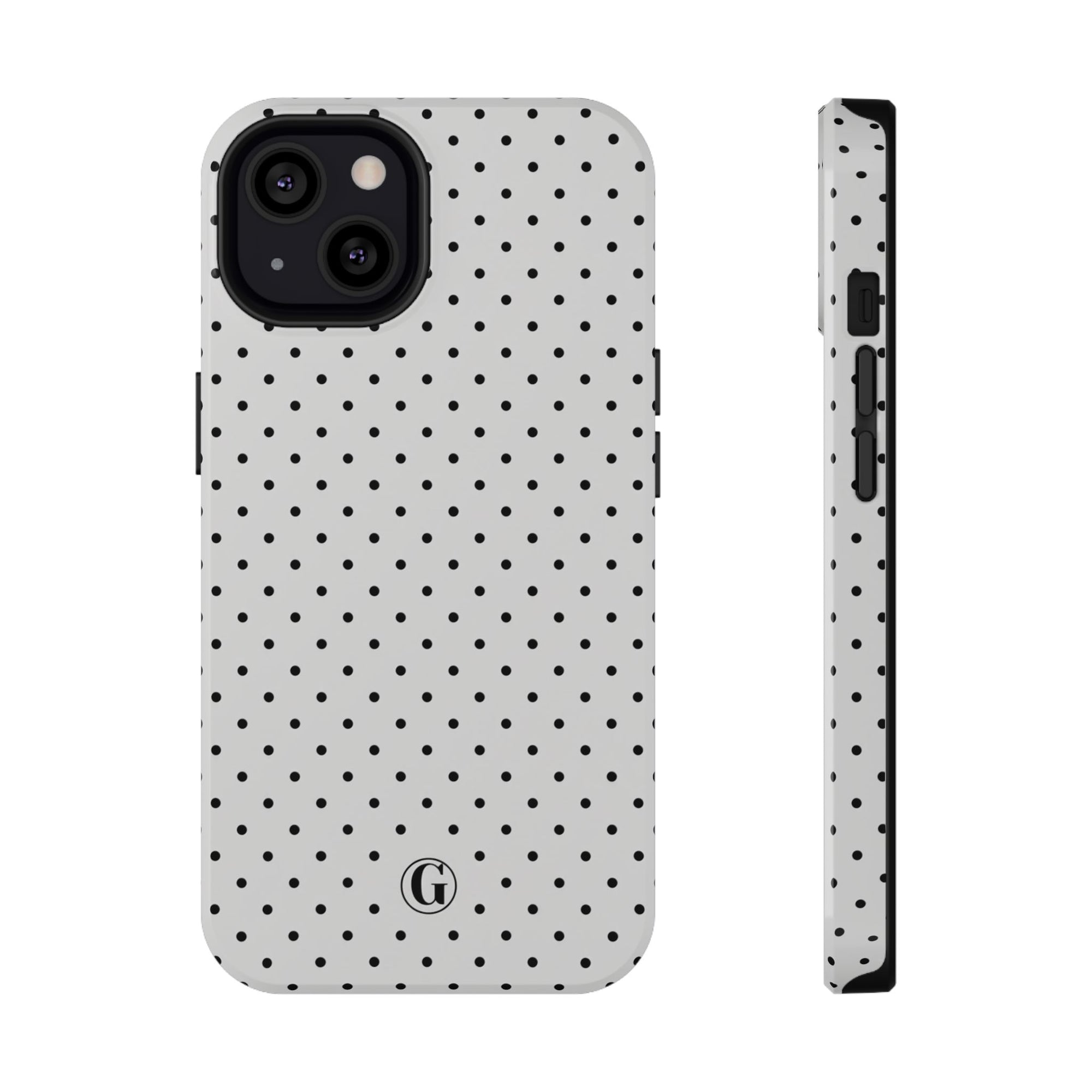 White Polka Dots Phone Case