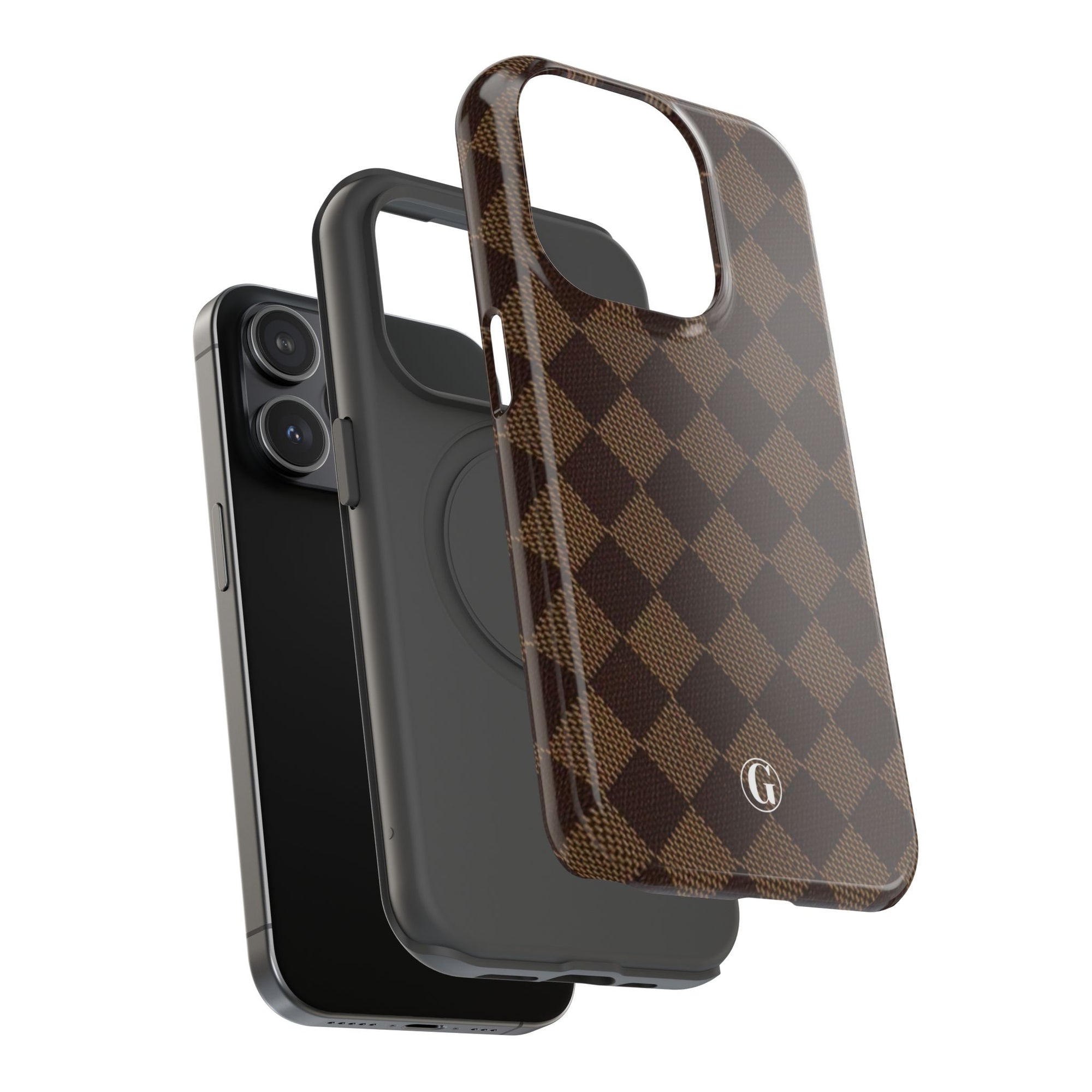 Brown Checkmate Phone Case