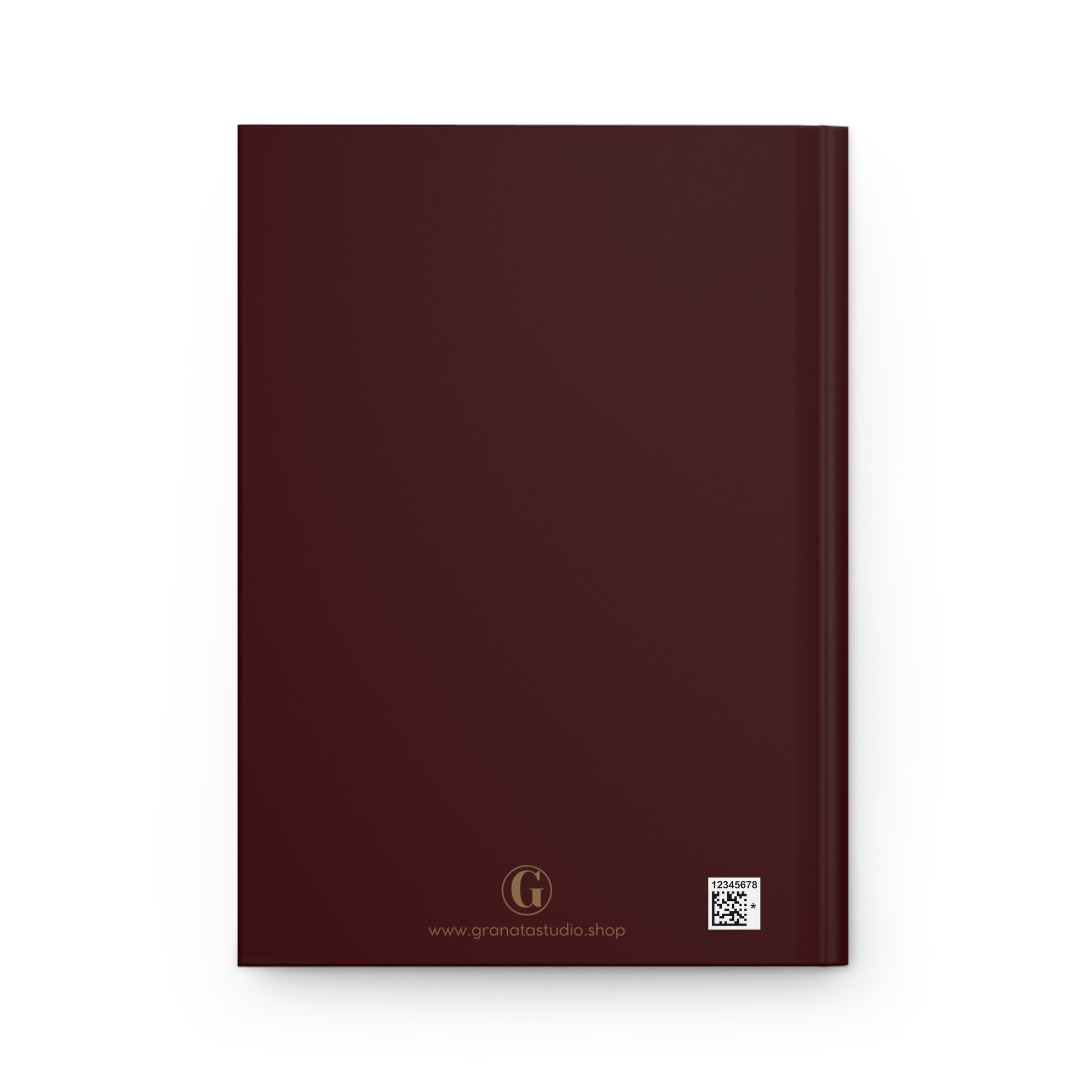 Hardcover Journal — 'Peace of Mind' Cheetah Burgundy