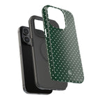 Emerald Green Polka Dots Phone Case