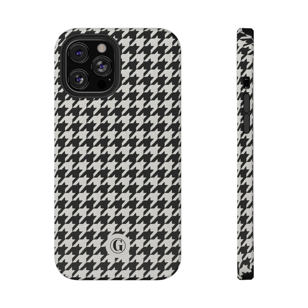 Houndstooth Print Phone Case