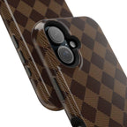 Brown Checkmate Phone Case