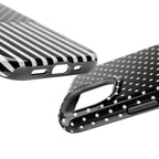 B&W Polka Dots x Stripes Phone Case