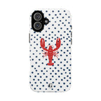 Crawfish on Blue Dots Phone Case