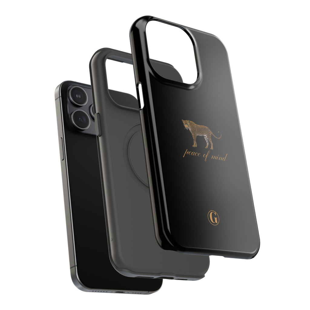 Black 'Peace of Mind' Panther Phone Case