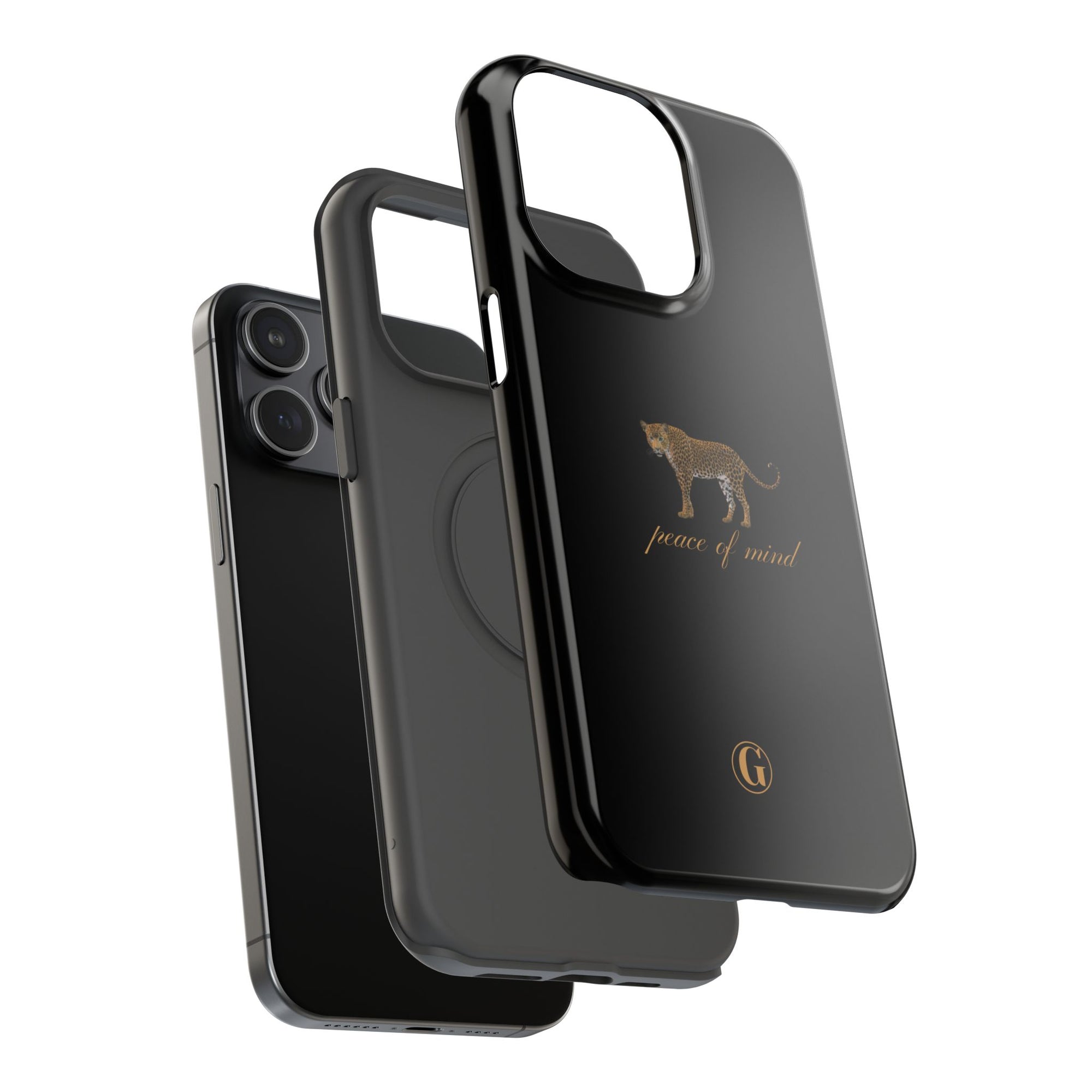 Black 'Peace of Mind' Panther Phone Case