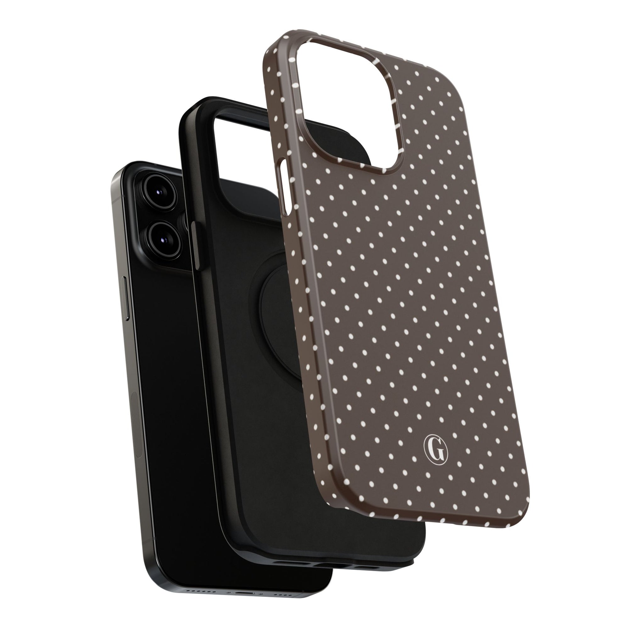 Brown Polka Dots Phone Case