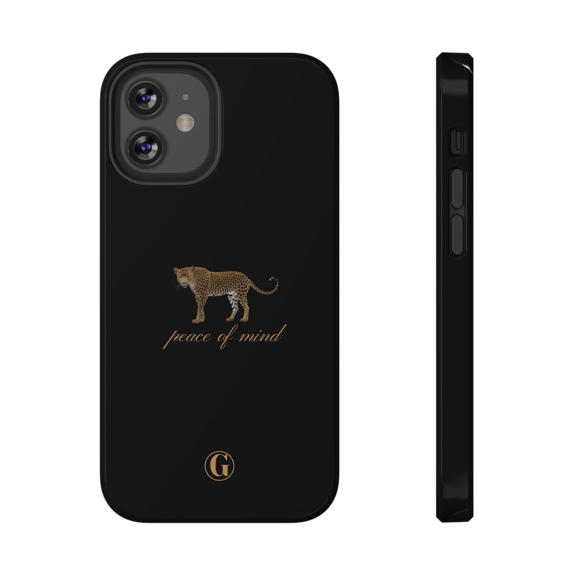 Black 'Peace of Mind' Panther Phone Case