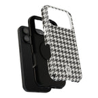 Houndstooth Print Phone Case