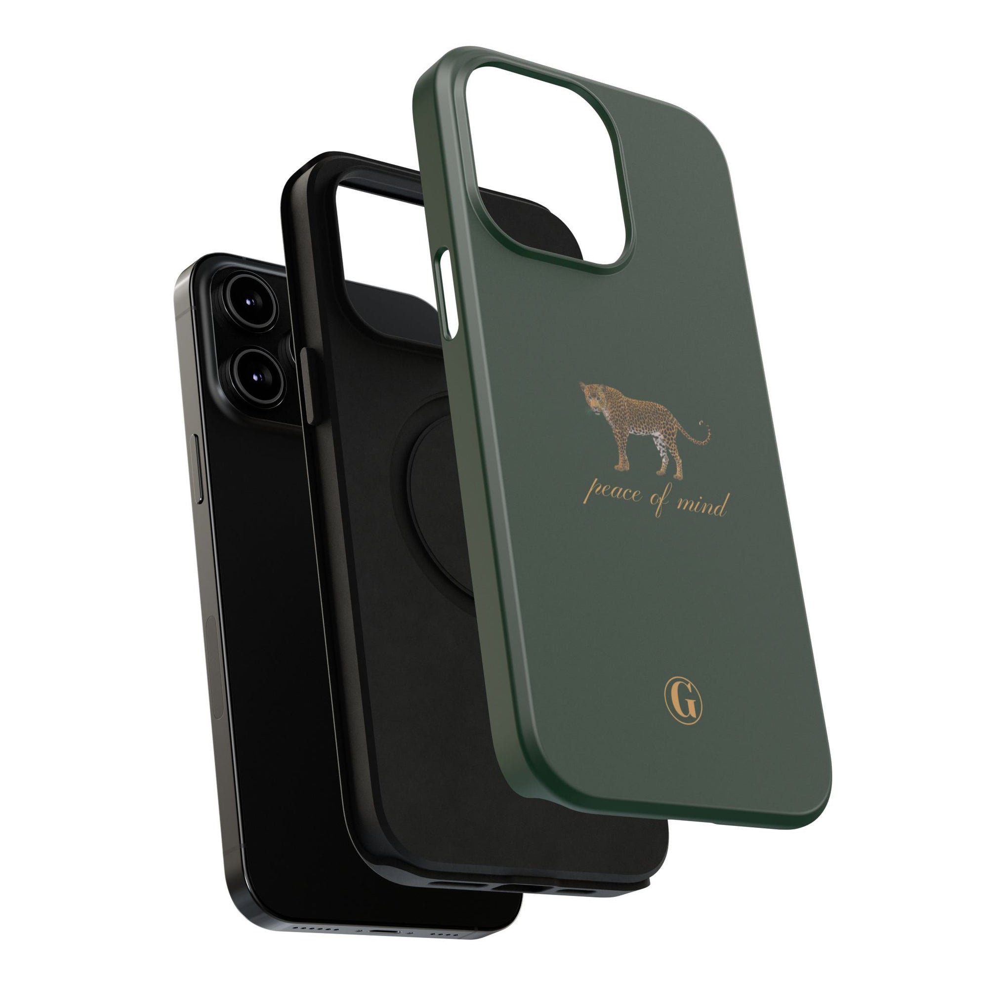Emerald Green 'Peace of Mind' Panther Phone Case